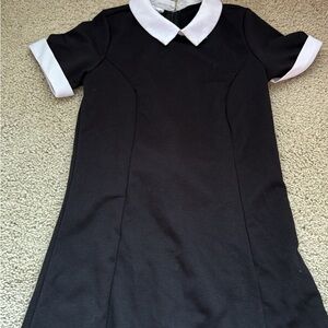 Wednesday Adams Black and White Dress